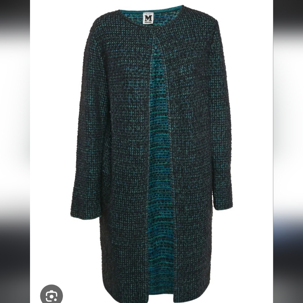 Missoni Wool Knit Textured Long Cardian Women's US 10